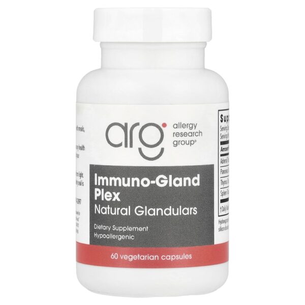 Suplemento Glandular Immuno-Gland Plex 60 Cápsulas Vegetarianas - Allergy Research Group
