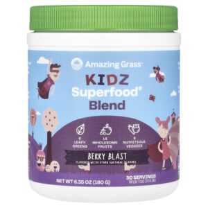 Suplemento Infantil Kidz Superfood Sabor Frutas Silvestres 180 g - Amazing Grass