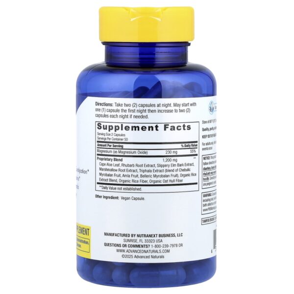 Suplemento Intestinal ColonMax Fórmula de Minerais e Ervas 100 Cápsulas Veganas - Advanced Naturals