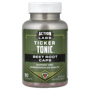 Suplemento Masculino Ticker Tonic Beterraba 90 Cápsulas Vegetais - Action Labs