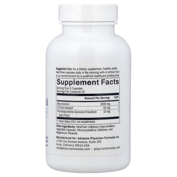 Suplemento Mio-Inositol Myo-Inositol 90 Cápsulas Vegetais - Advance Physician Formulas