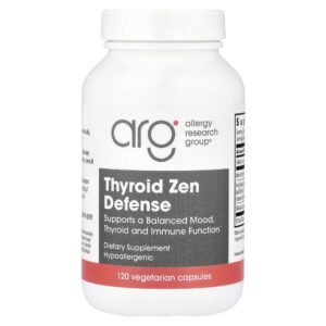 Suplemento para Suporte da Tireoide Thyroid Zen Defense 90 Cápsulas Vegetarianas - Allergy Research Group