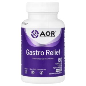 Suplemento para Suporte Digestivo Gastro Relief 60 Cápsulas - Advanced Orthomolecular Research AOR