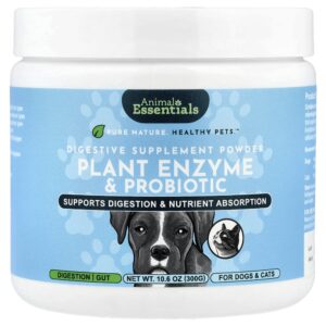 Suplemento Probiótico e Enzimas Vegetais em Pó para Cães e Gatos 300 g - Animal Essentials