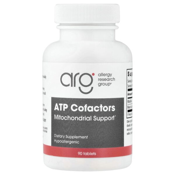 Suplemento Suporte Mitocondrial ATP Cofactors 90 Comprimidos - Allergy Research Group