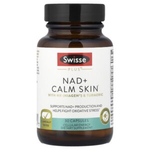 Suplemento Swisse Plus NAD+ Calm para Saúde e Beleza da Pele 30 Cápsulas - Swisse