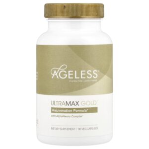 Suplemento UltraMax Gold com Complexo AlphaNeuro 90 Cápsulas Vegetais - Ageless Foundation Laboratories