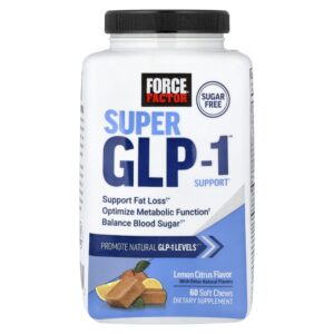 Suporte Super GLP-1 Limão Cítrico 60 Cápsulas Mastigáveis - Force Factor