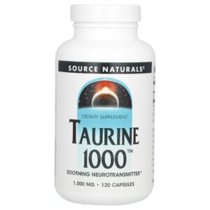 Taurina 1.000 mg 120 Cápsulas - Source Naturals