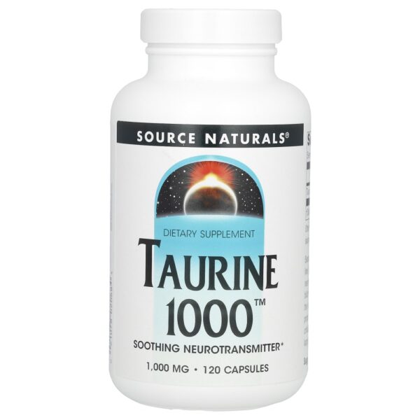 Taurina 1.000 mg 120 Cápsulas - Source Naturals