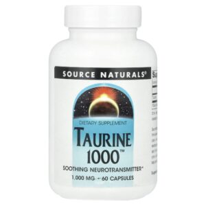 Taurina 1.000 mg 60 Cápsulas - Source Naturals