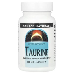 Taurina 500 mg 60 Comprimidos - Source Naturals