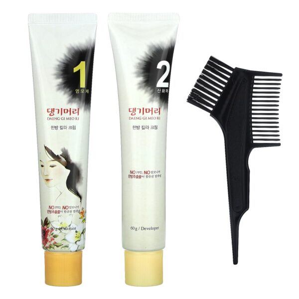 Tintura Capilar de Ervas Medicinais Castanho Claro Kit 5 Unidades - DAENG GI MEO RI