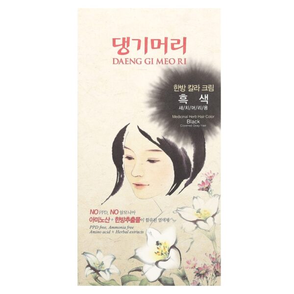 Tintura Capilar de Ervas Medicinais Preto 1 Kit - DAENG GI MEO RI