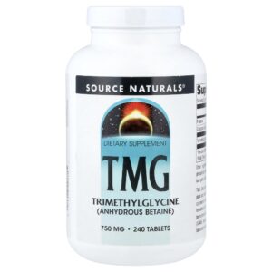 TMG 750 mg 240 Comprimidos - Source Naturals
