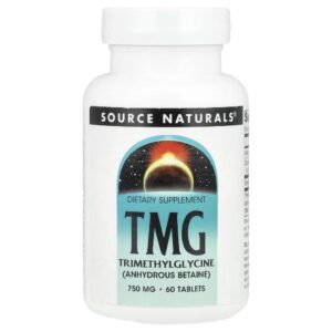 TMG Trimetilglicina 60 Comprimidos - Source Naturals