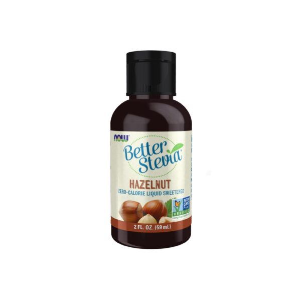 tmpbetterstevia59mlhazelnutnow-aace4c2a13.jpg Adoçante Líquido BetterStevia Avelã 59ml - Now Foods