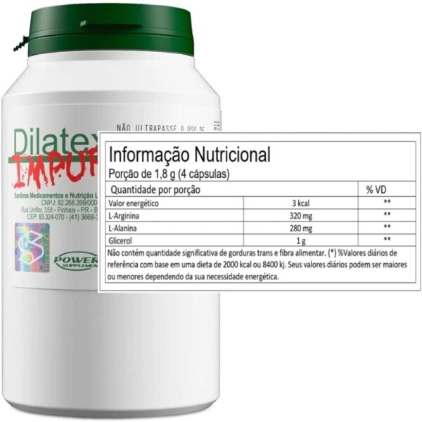 Dilatex Impuro 120 Cápsulas - Power Supplements