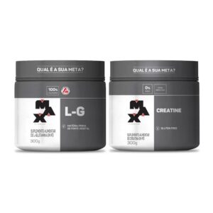 Kit L-G Glutamina 300g + Creatina 300g - Max Titanium