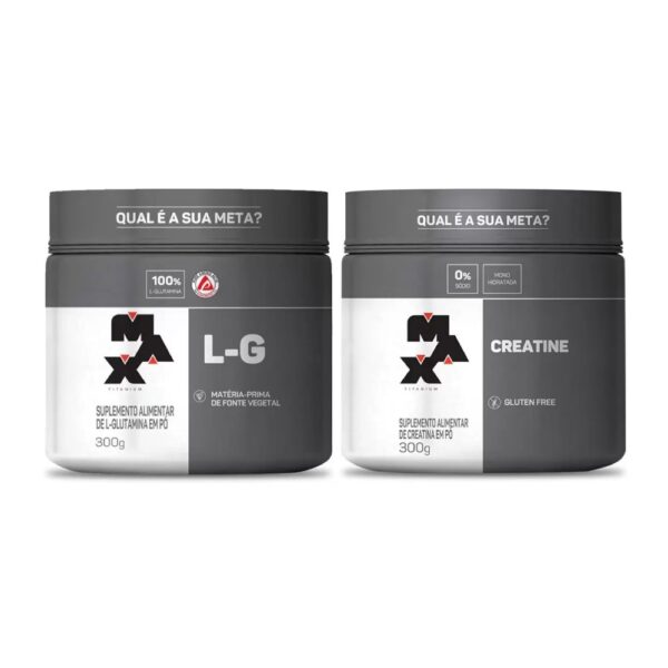 tmpkitcreatinaglutaminamaxtitanium-7896999d92.jpg Kit L-G Glutamina 300g + Creatina 300g - Max Titanium
