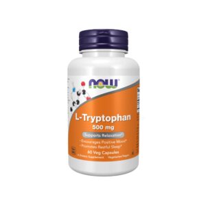 L-Triptofano 500MG 60 Cápsulas Vegetais - Now Foods