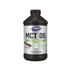 MCT - TCM Baunilha e Avelã 473ml - Now Foods
