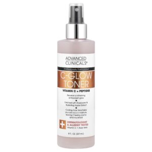Tônico Facial Iluminador C-Glow Vitamina C e Peptídeos 237 ml - Advanced Clinicals