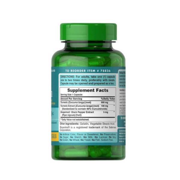 Turmeric Curcumin 1000mg 60 Cápsulas - Puritan´s Pride