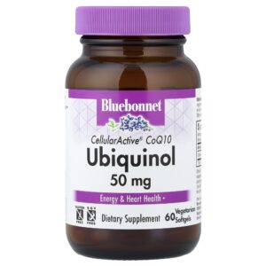 Ubiquinol CellularActive 50 mg 60 Cápsulas Cápsulas Gelatinosas Vegetarianas - Bluebonnet Nutrition