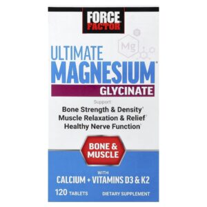 Ultimate Glicinato de Magnésio 120 Comprimidos - Force Factor