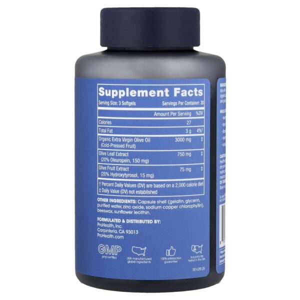 Ultimate Olive Oil+ Concentrado de Polifenóis 90 Softgels - ProHealth Longevity