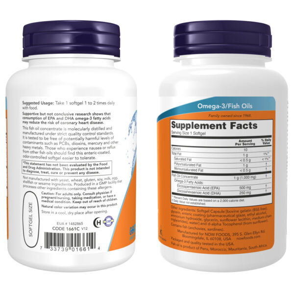 Ultra Ômega-3 500 EPA 250 DHA 90 Softgels - Now Foods