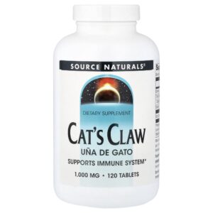Unha-de-Gato 1.000 mg 120 Comprimidos - Source Naturals