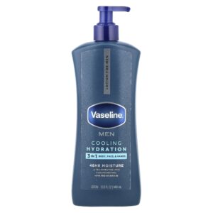 Vaseline - Loção Corporal e Facial Masculina Men Cooling Hydration 3 em 1 600 ml