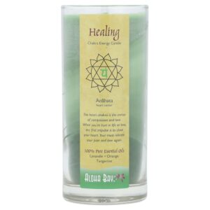 Vela Aromática de Cera de Palma Chakra Healing Lavandim Laranja e Tangerina 312 g - Aloha Bay