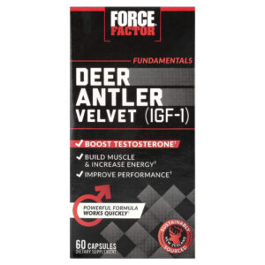 Veludo de Chifre de Veado IGF-1 Fundamentals 60 Cápsulas - Force Factor