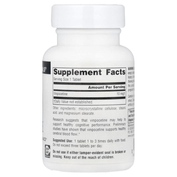 Vimpocetina 10 mg 120 Comprimidos - Source Naturals