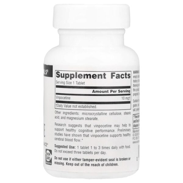 Vimpocetina 10 mg 60 Comprimidos - Source Naturals