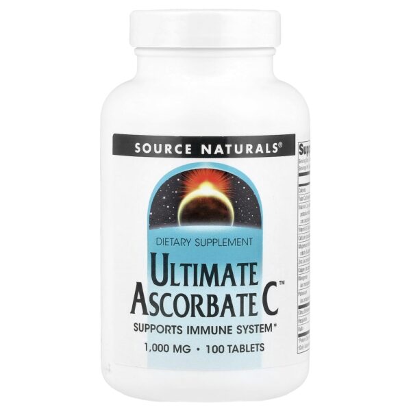 Vitamina C Complexo Ultimate Ascorbate C 100 Comprimidos - Source Naturals