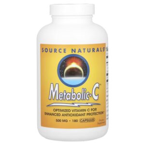 Vitamina C Metabólico 500 mg 180 Cápsulas - Source Naturals