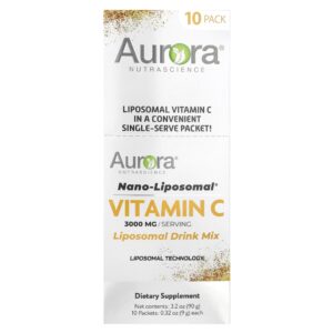Vitamina C Nano-Lipossomal em Pó 10 Sachês de 9 g - Aurora Nutrascience