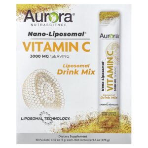 Vitamina C Nano-Lipossomal em Pó 30 Sachês de 9 g - Aurora Nutrascience