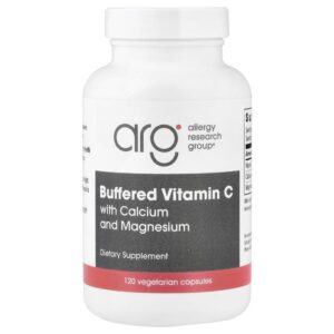 Vitamina C Tamponada com Cálcio e Magnésio 120 Cápsulas Vegetarianas - Allergy Research Group