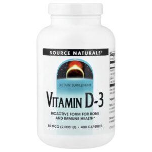 Vitamina D3 400 Softgels - Source Naturals