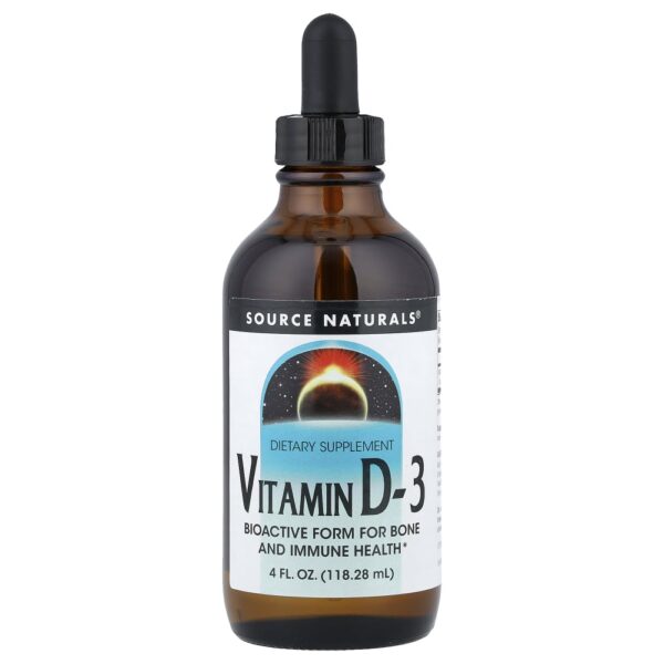 Vitamina D3 Líquida 1000 UI 118 ml - Source Naturals