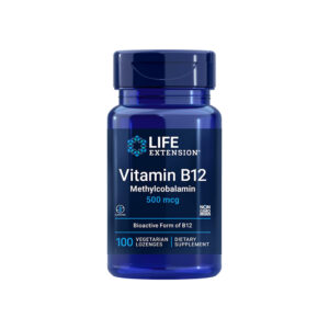 Vitamina B12 Metilcobalamina 500mcg 100 Veg Pastilhas - Life Extension