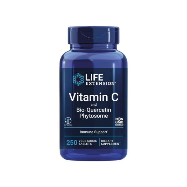 Vitamina C & Bio-Quercetina Phytosome 250 Veg Tabletes - Life Extension