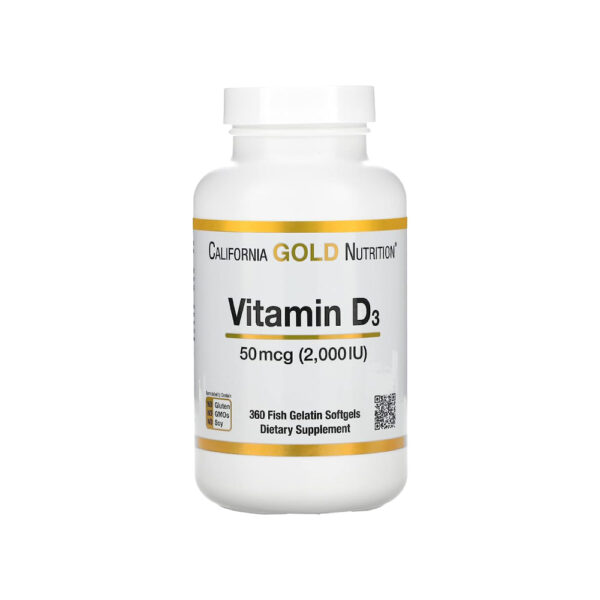 Vitamina D-3 2,000 Ui 90 Softgels - California Gold Nutrition