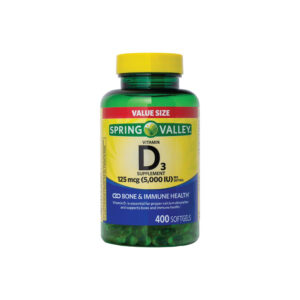Vitamina D-3 5,000 UI 400 Softgels - Spring Valley