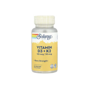 Vitamina D3 5,000 Ui + K2 50mcg 120 Veg Cápsulas - Solaray